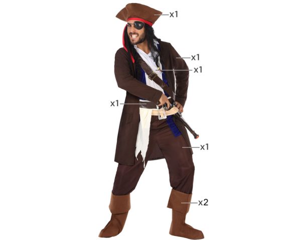 Pirat za kostum Jack Sparrow