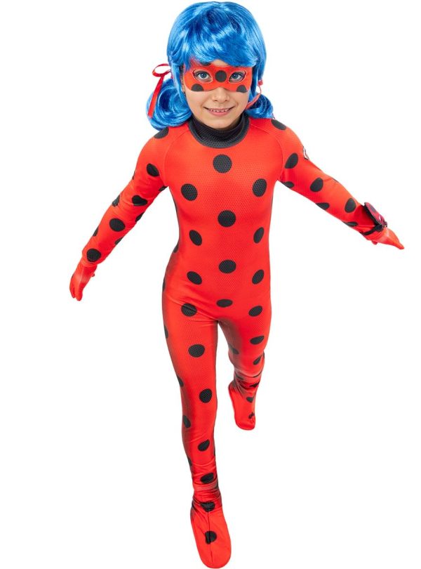 kostum pikapolona miraculous za otroke komplet z lasuljo in plisastim tikkijem